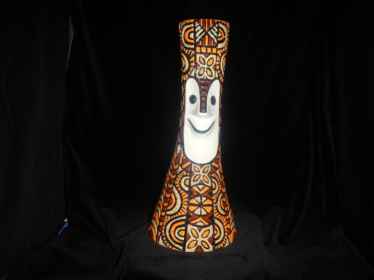 4 14 21 posted fb glazing santas and opening the kiln war gods (63)