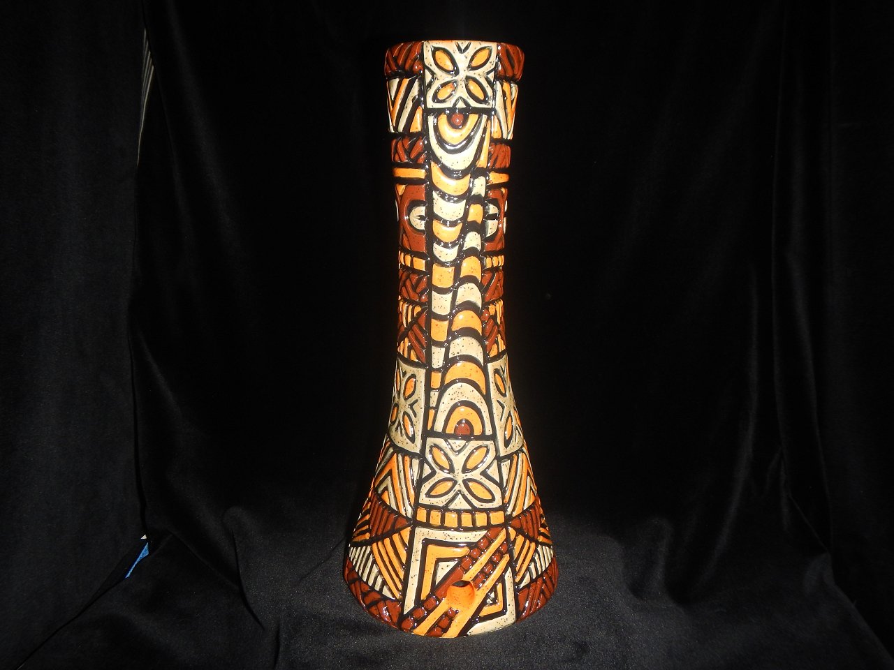 4 14 21 posted fb glazing santas and opening the kiln war gods (65)