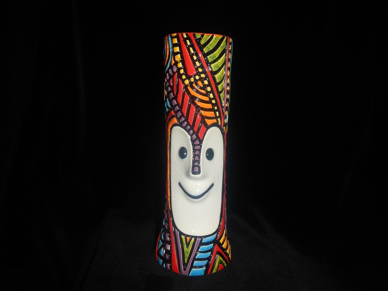 Ari Yususa multi colored Tiki Bob (1)