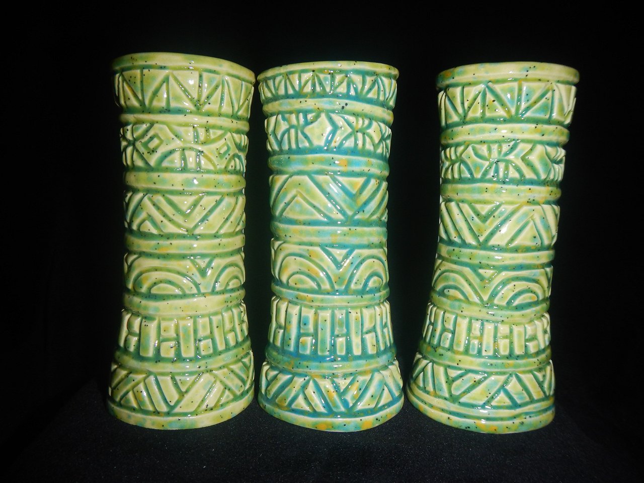 Dan Cevola salt and pepper and shot glass Tiki bob (1)