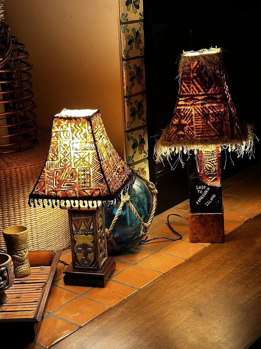 lamp with tiki crate greg smith