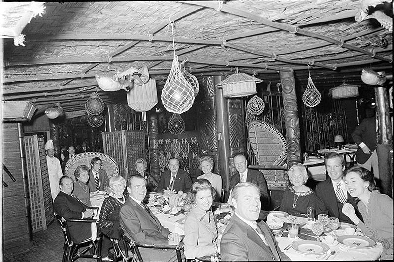 1974 Feb 8th DC Trader Vics Nixons Fords Eisenhowers-Nixon Library