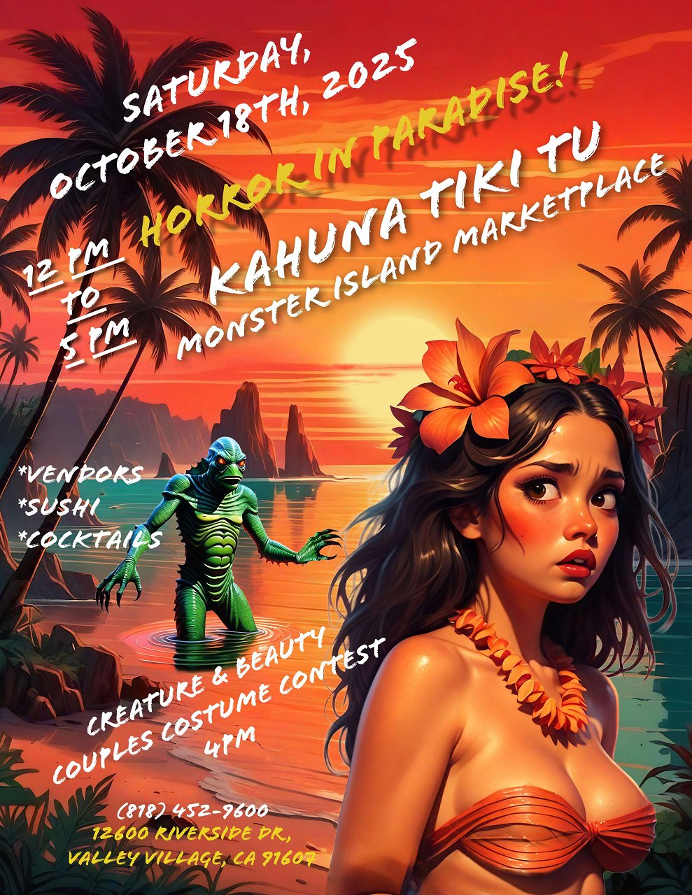 Kahuna Tiki Tu October 2025 Flyer