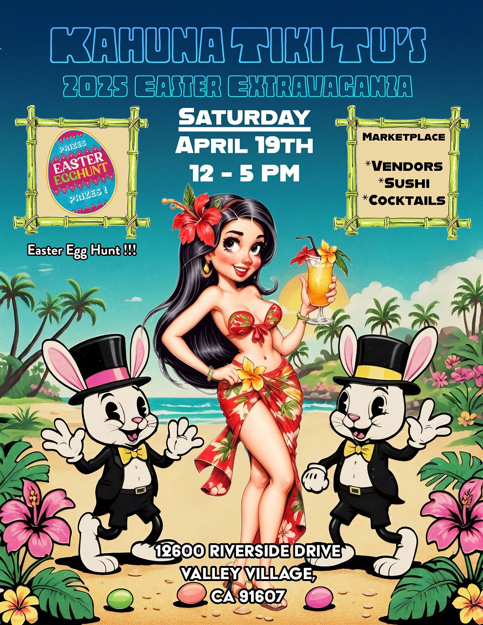 Kahuna Tiki Tu Easter 2025 Flyer small