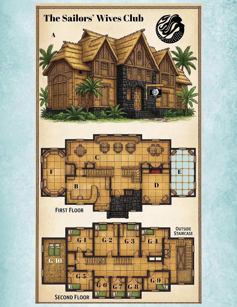 Sailors' Wives Club Map
