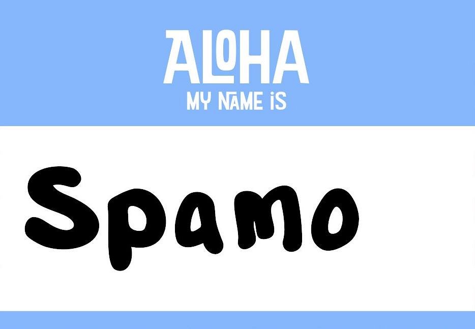 Aloha My Name Is Spamo