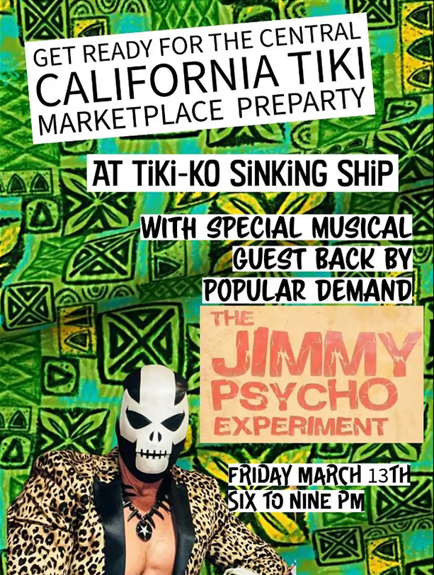 Central California Tiki Marketplace PreParty at Tiki-Ko
